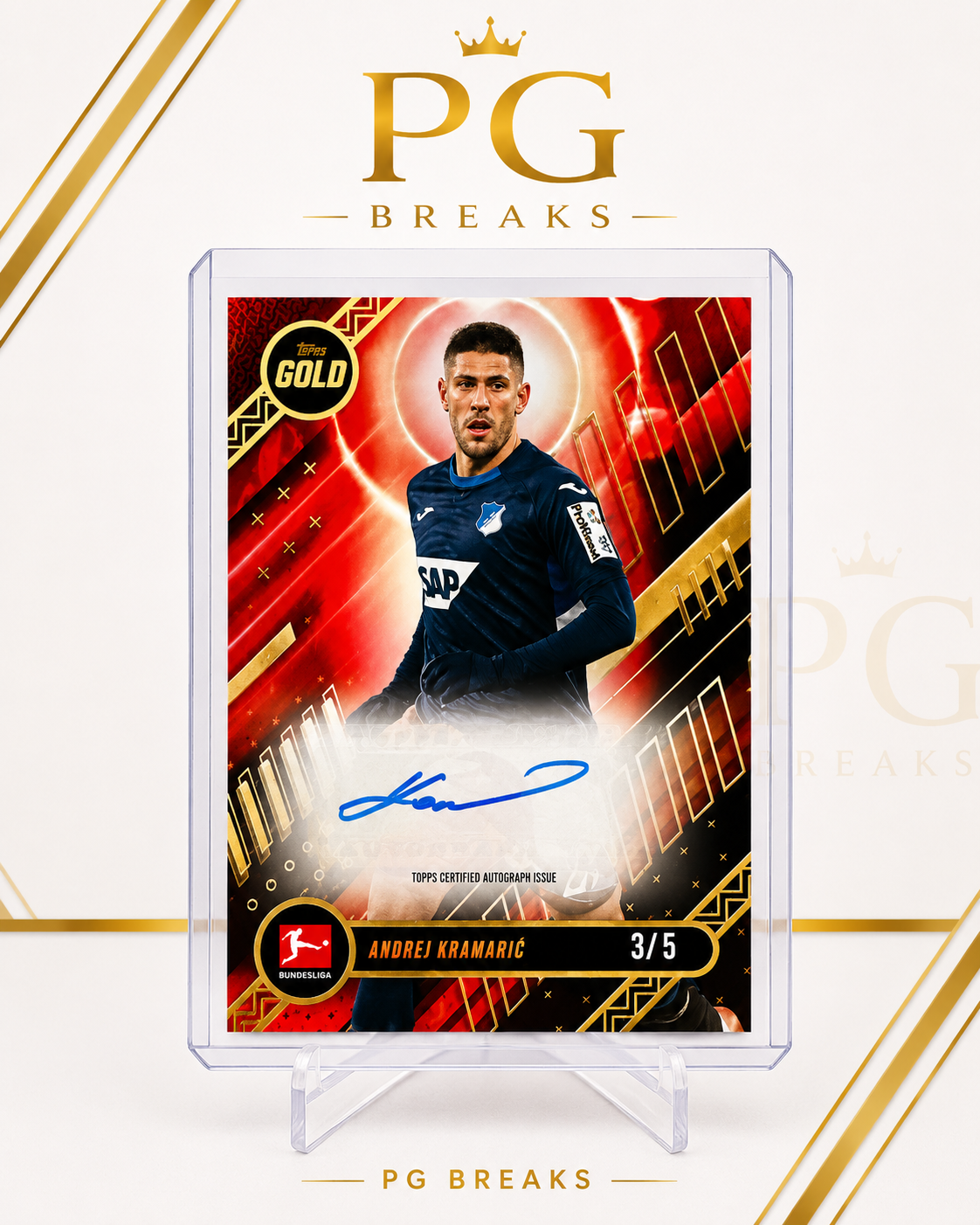Andrej Kramarić – Topps Gold Bundesliga Autograph 3/5